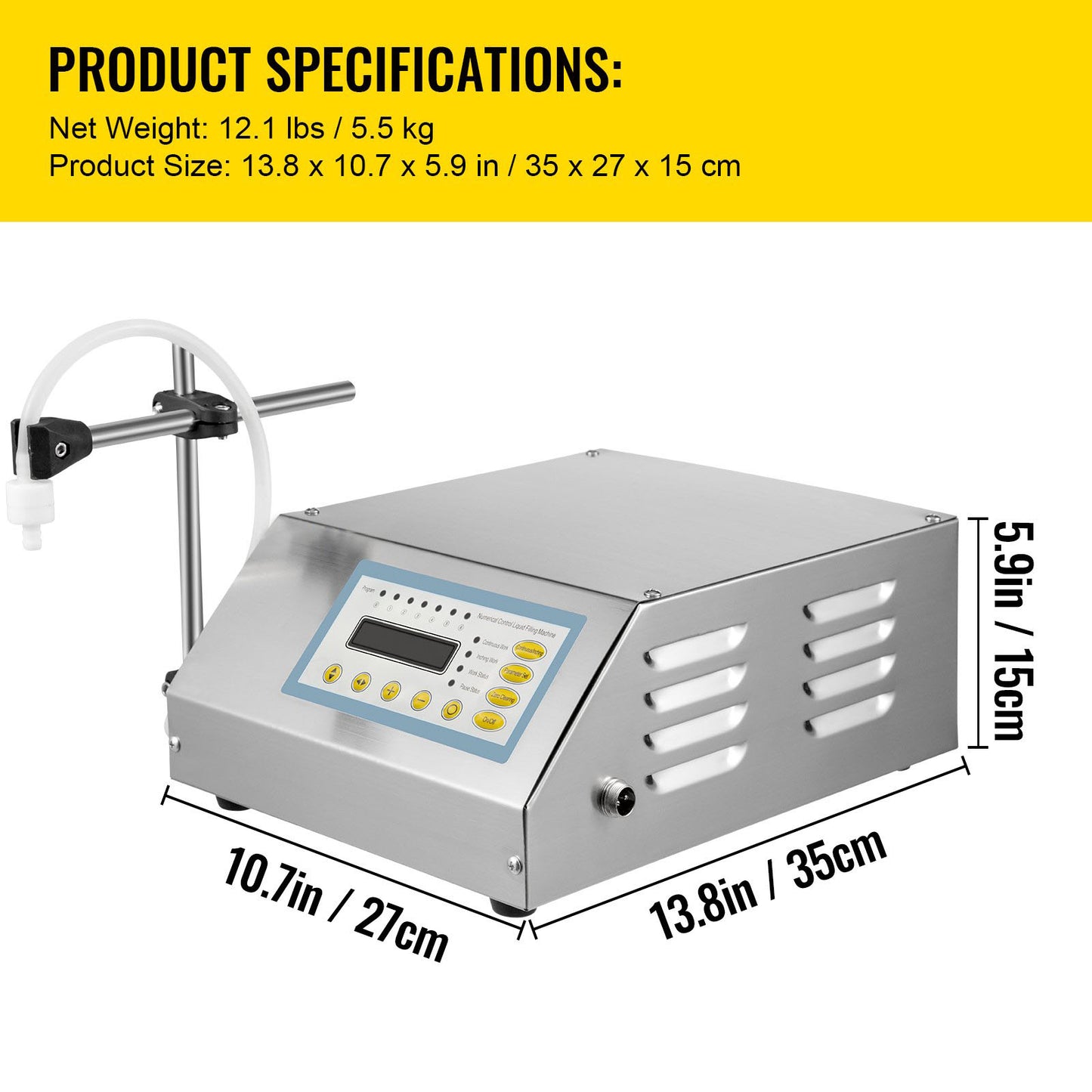 Liquid Filling Machine Digital Control Pump Filling Machine GFK160 Bottle Filling Machine 2-3500ml Digital Filling