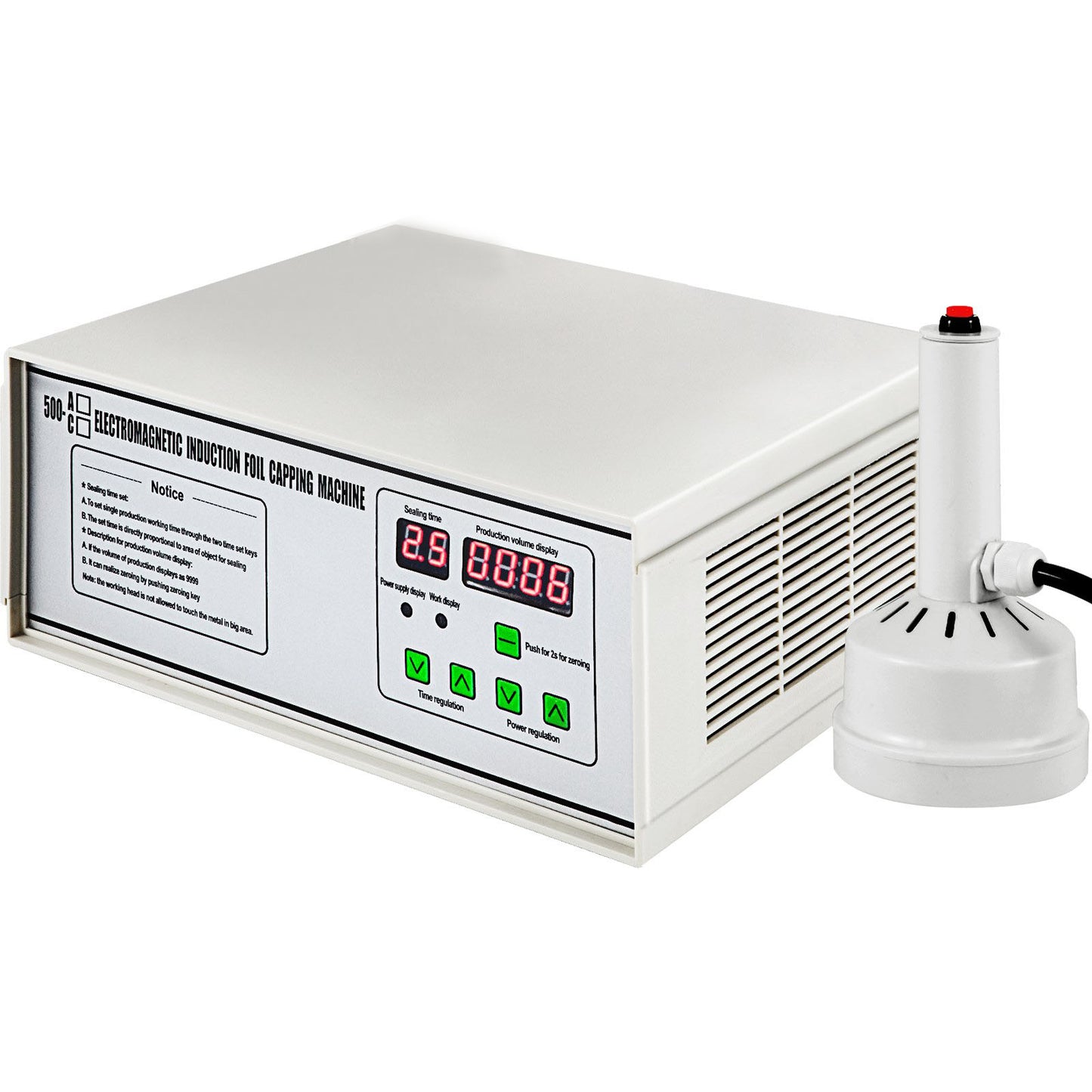 Induction Sealer, 20mm-100mm 110V Induction Bottle Sealing Machine, Induction Sealing Machine, White Bottle Cap Sealing Machine for Bottles